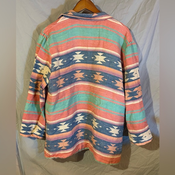 Colorful Aztec Pattern Cardigan - Picture 3 of 4